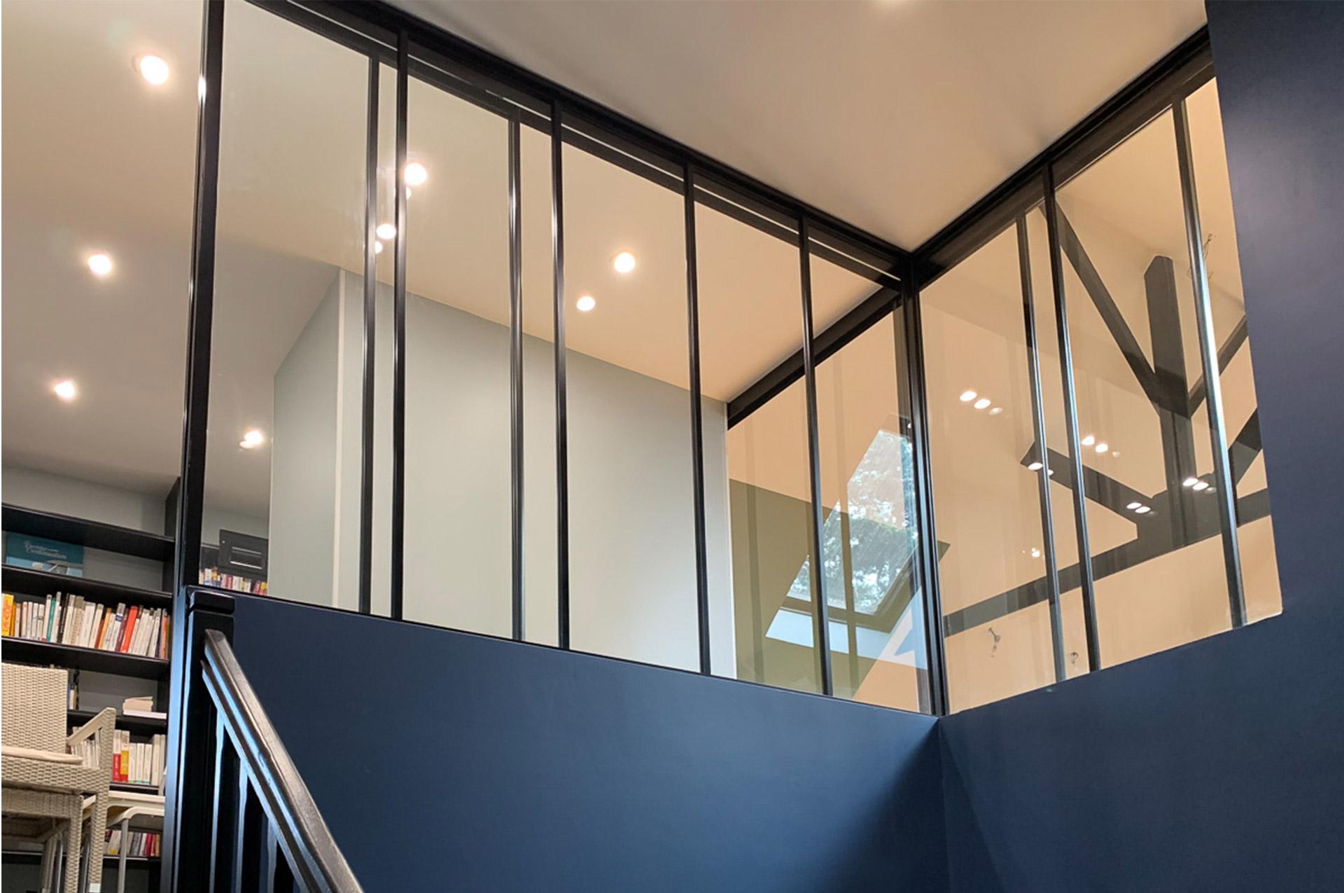 Menuiserie métallique vitrée sur mesure